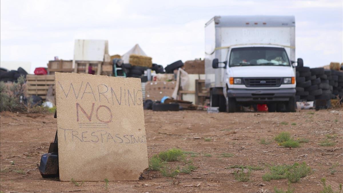 Imagen del campamento donde fueron encontrados los 11 niños, en Nuevo México. /