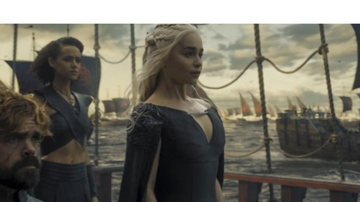 La actriz Emilia Clarke, como Daenerys Targaryen, en la serie 'Juego de tronos'.