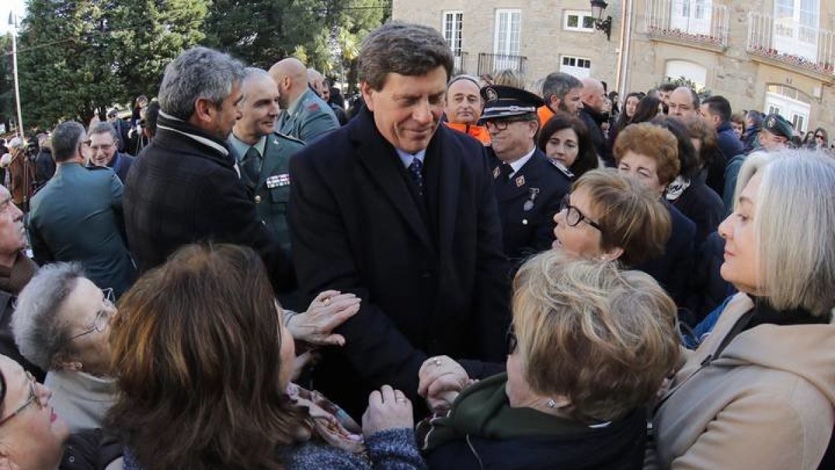 Juan Carlos Quer (c), padre de Diana, en una imagen de febero de 2018. LAVANDEIRA JR