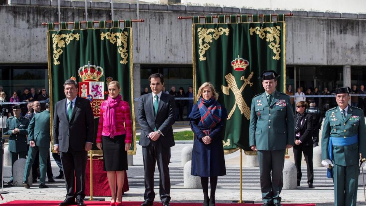 Acto de toma de posesión de Diego Pérez de los Cobos como jefe de la Comandancia de la Guardia Civil de Madrid, celebrado en Tres Cantos