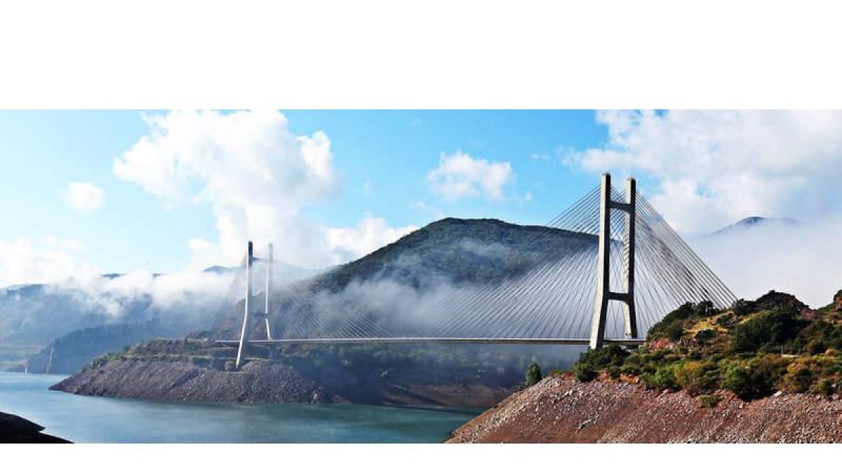 El puente Fernández Casado es una obra señera de la ingeniería que conjuga la audacia de la solución atirantada con una belleza armónica.