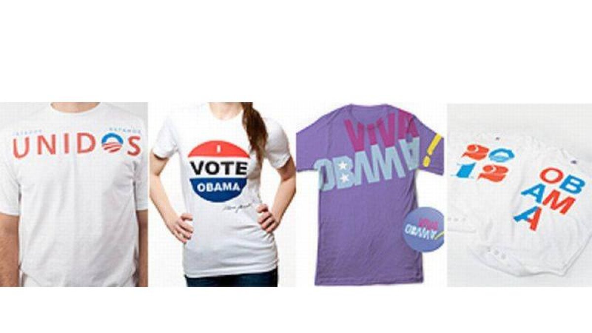 Algunos diseños que famosos de EEUU han creado para recaudar fondos para la campaña de Obama.