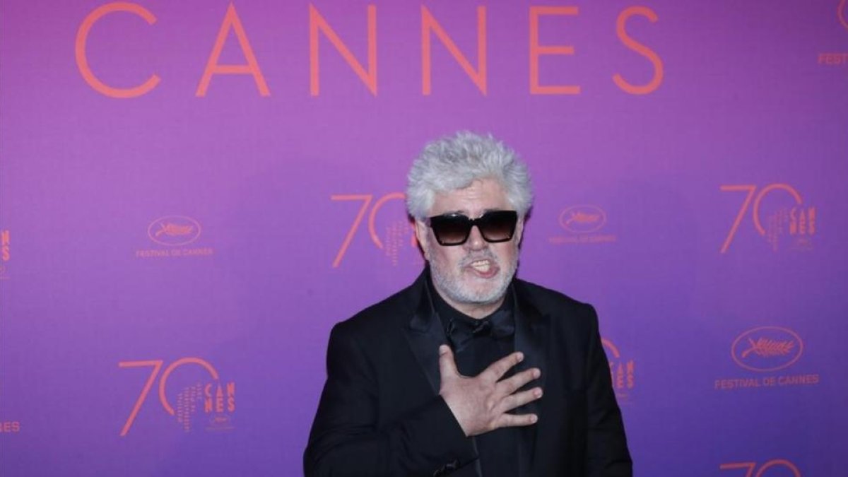 Pedro Almodóvar en la inauguración de Cannes.