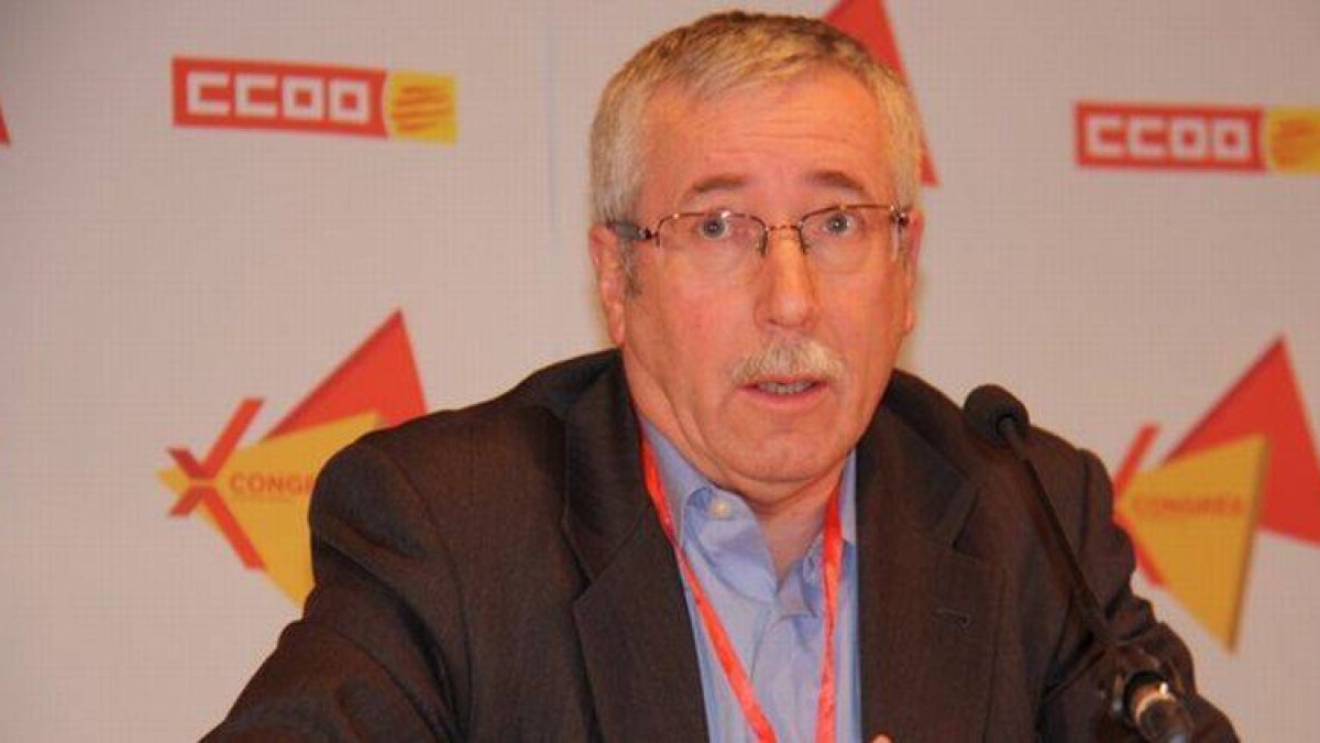 Foto de archivo de Ignacio Fernández Toxo, en el congreso de CCOO de Catalunya.