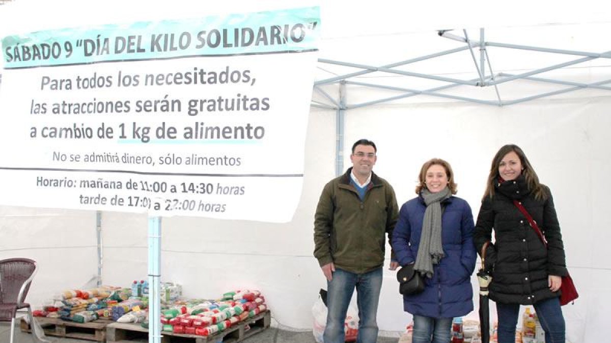 La iniciativa ‘Un kilo, un viaje’ recoge cerca de 500 kilogramos de alimentos en León