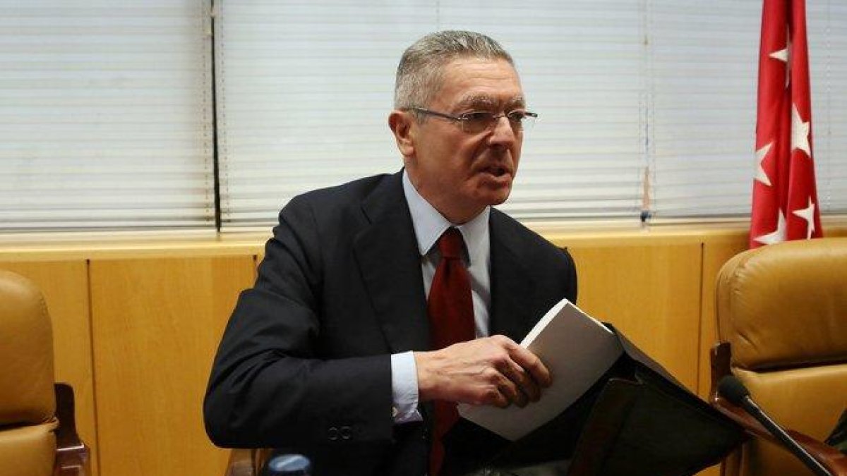 El ex presidente de la Comunidad de Madrid y ex ministro de Justicia Alberto Ruíz Gallardón.