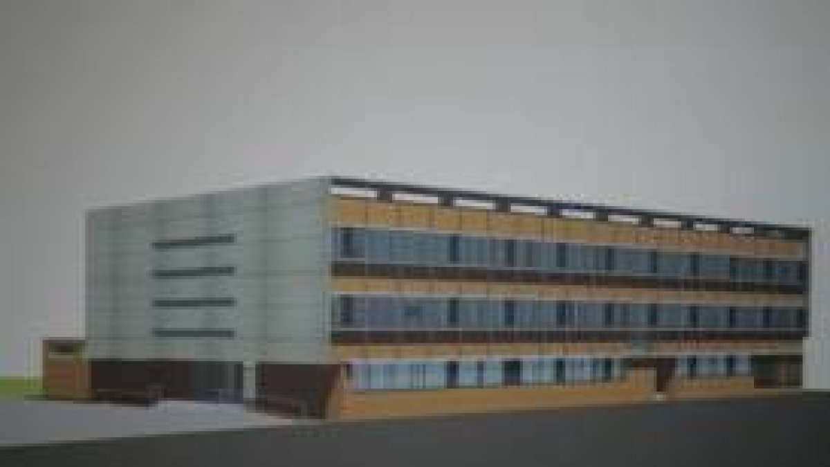 Imagen del diseño arquitectónico de la futura Escuela Oficial de Idiomas de Ponferrada
