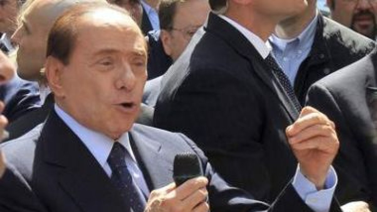 El primer ministro italiano, Silvio Berlusconi, en un acto de esta semana.