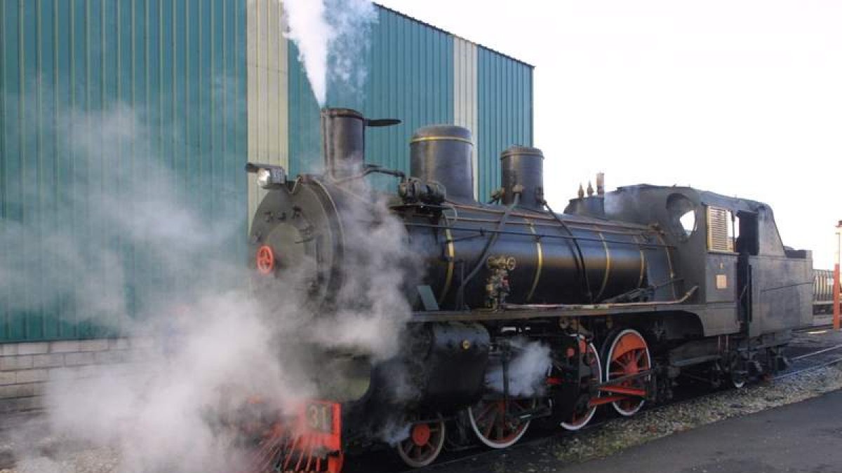 La locomotora 31 fue restaurada con la idea de tirar del tren turístico.