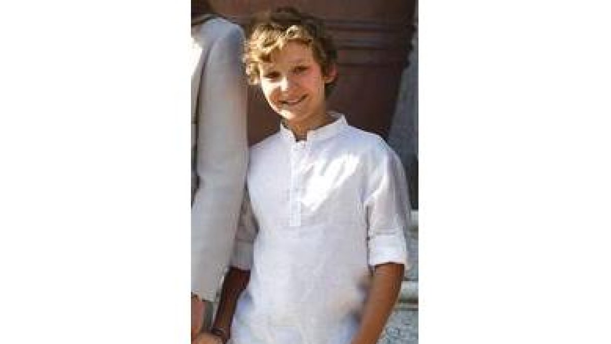 Felipe Juan Froilán, de 13 años, en una imagen de este verano