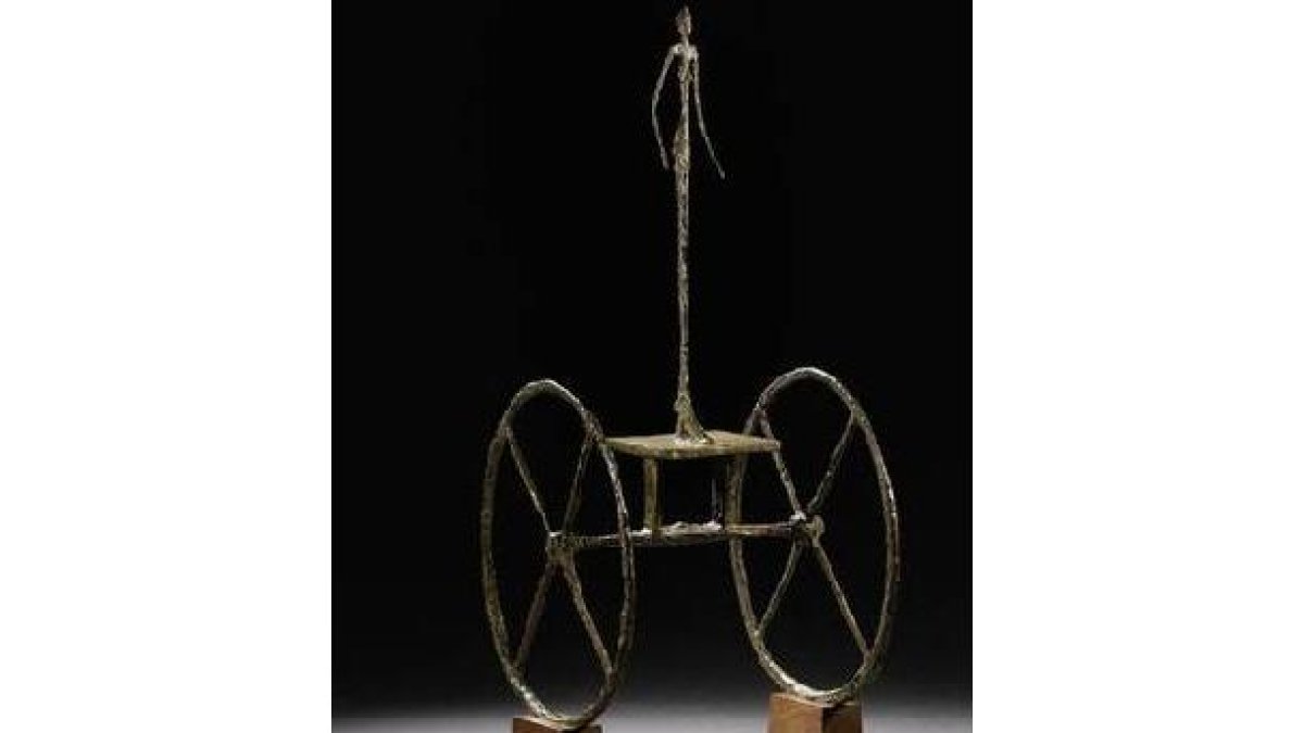 'Chariot', escultura de Giacometti subastada por Sotheby's de Nueva York.