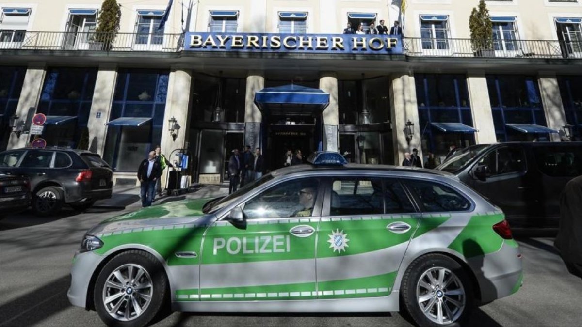 Un coche de la policía alemana.