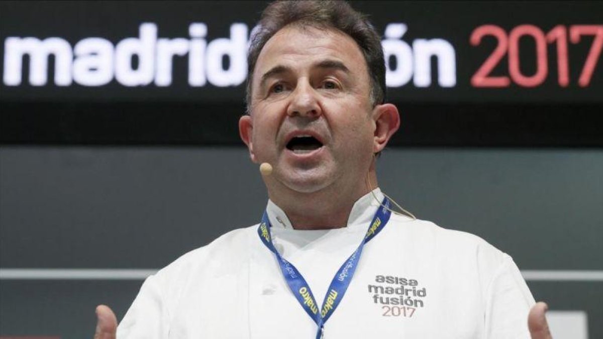 El cocinero Martín Berasategi, en la última edición de Madrid Fusión.