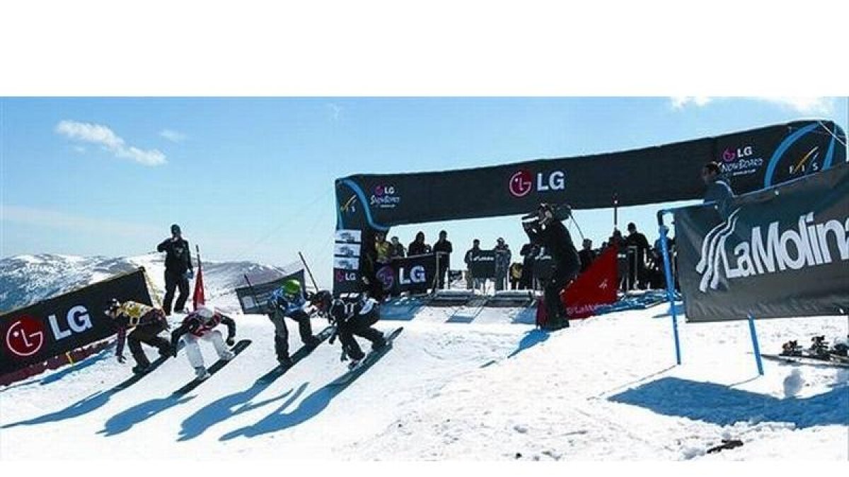 Campeonato de snowboard en La Molina.