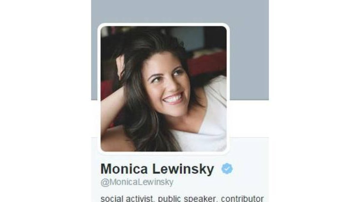 Imágen del perfil de Mónica Lewinsky.