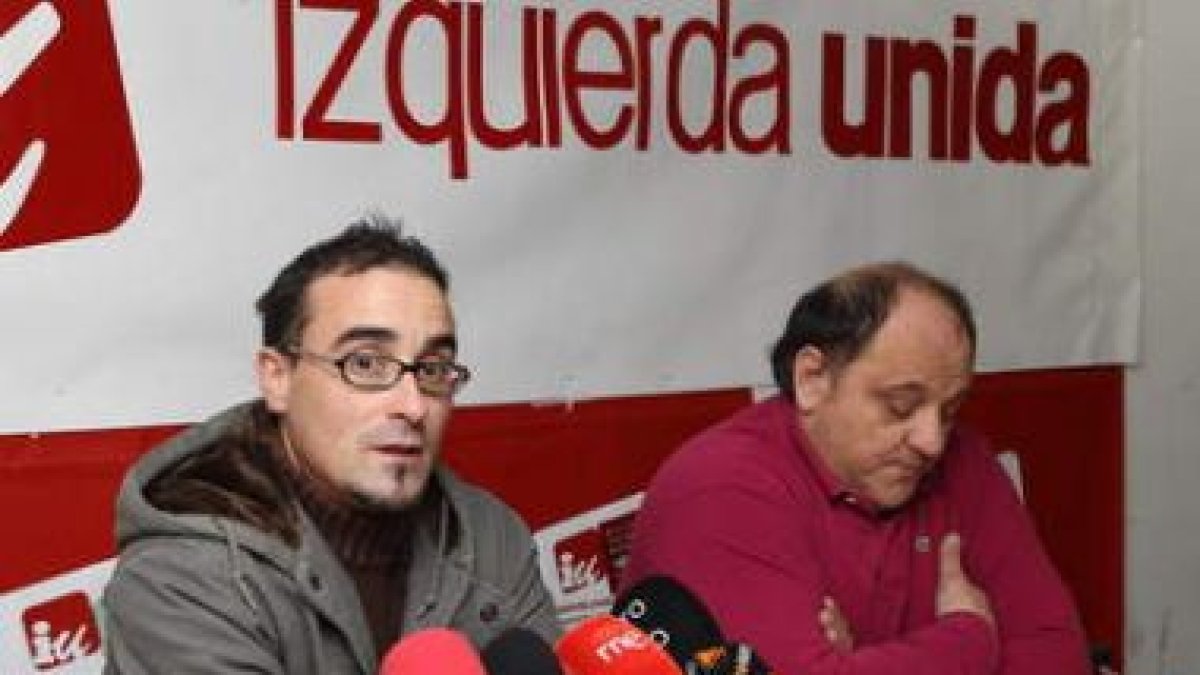 Jesús Martínez Pintor y Miguel Fernández, ayer en Ponferrada.