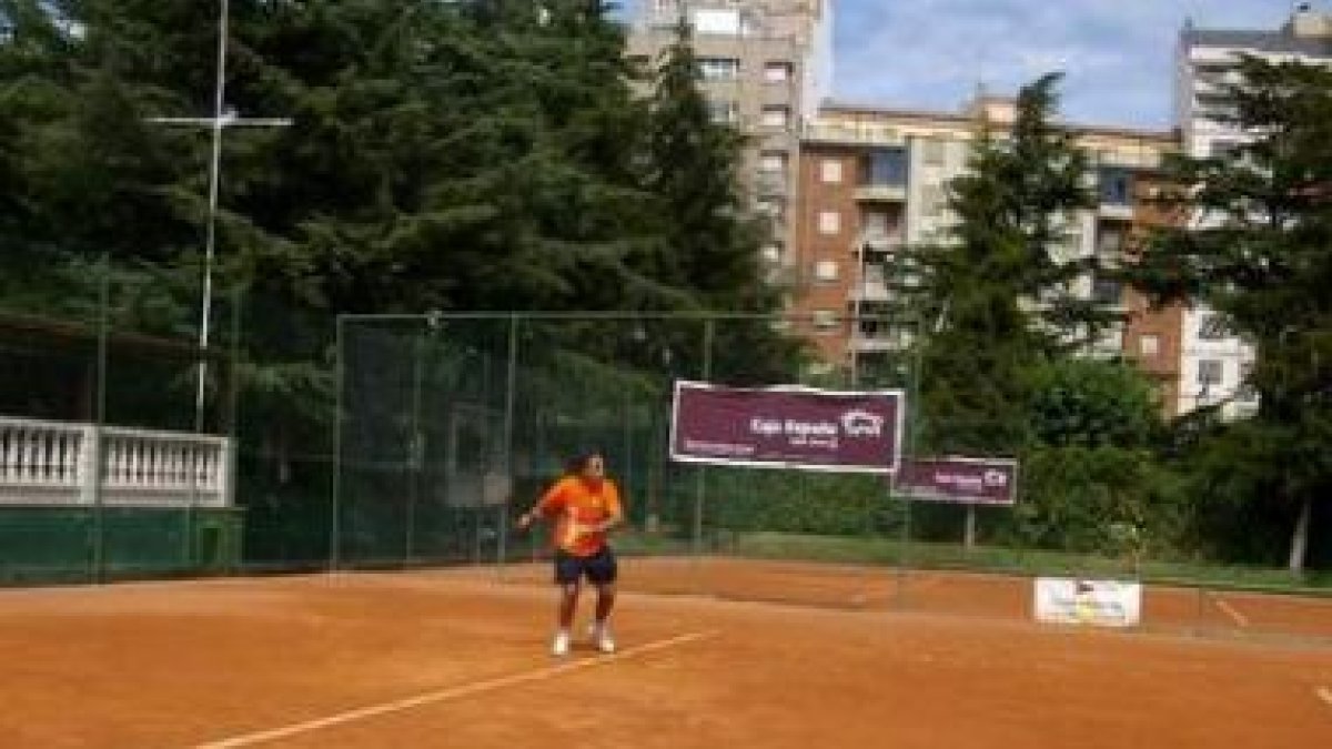 David López durante un momento de uno de sus partidos.