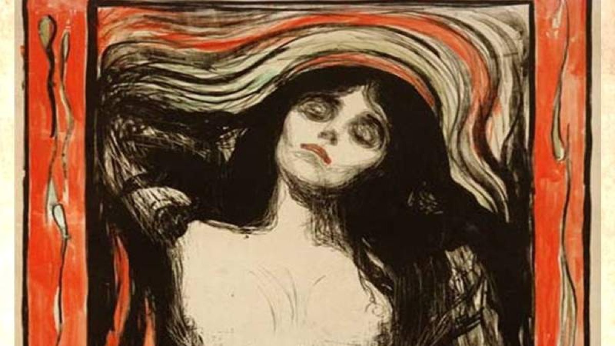 La obra incluye la intensidad cromática y emocional de la ‘Madonna’ de Edvard Munch. DL