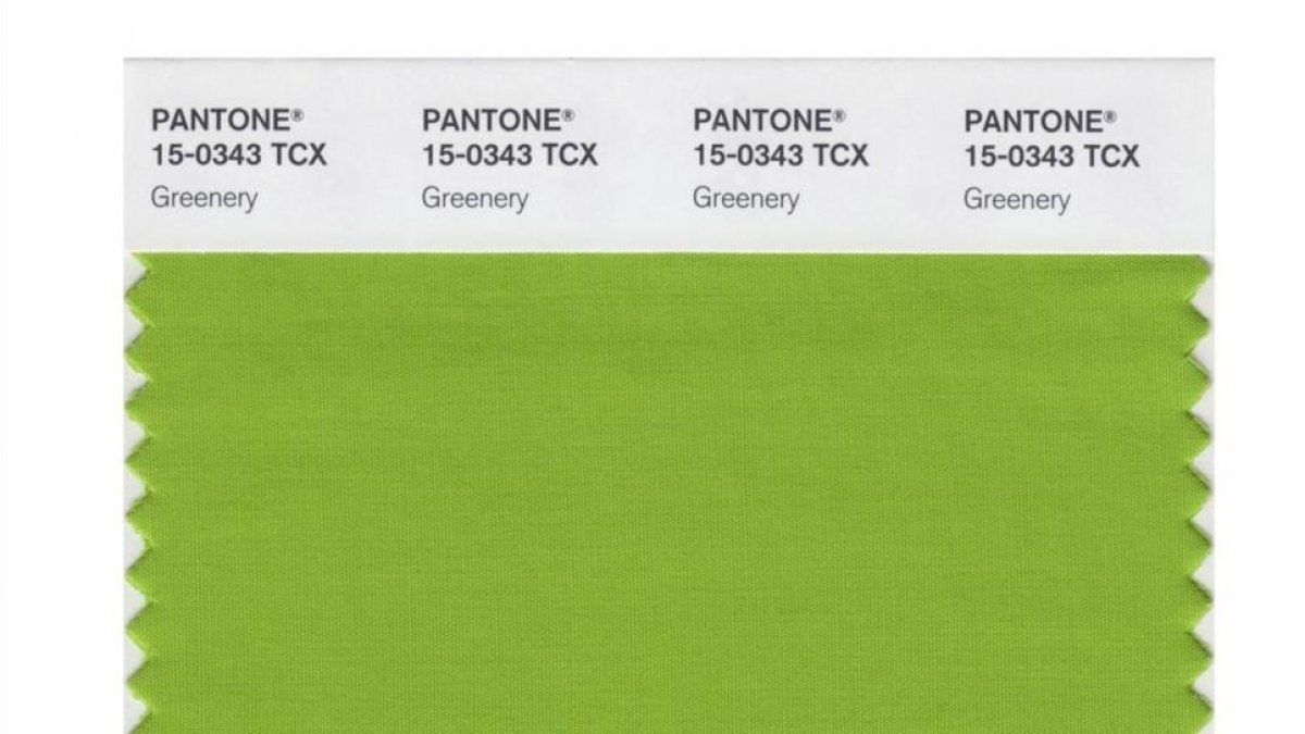 El verde elegido por el instituto Pantone como color del 2017