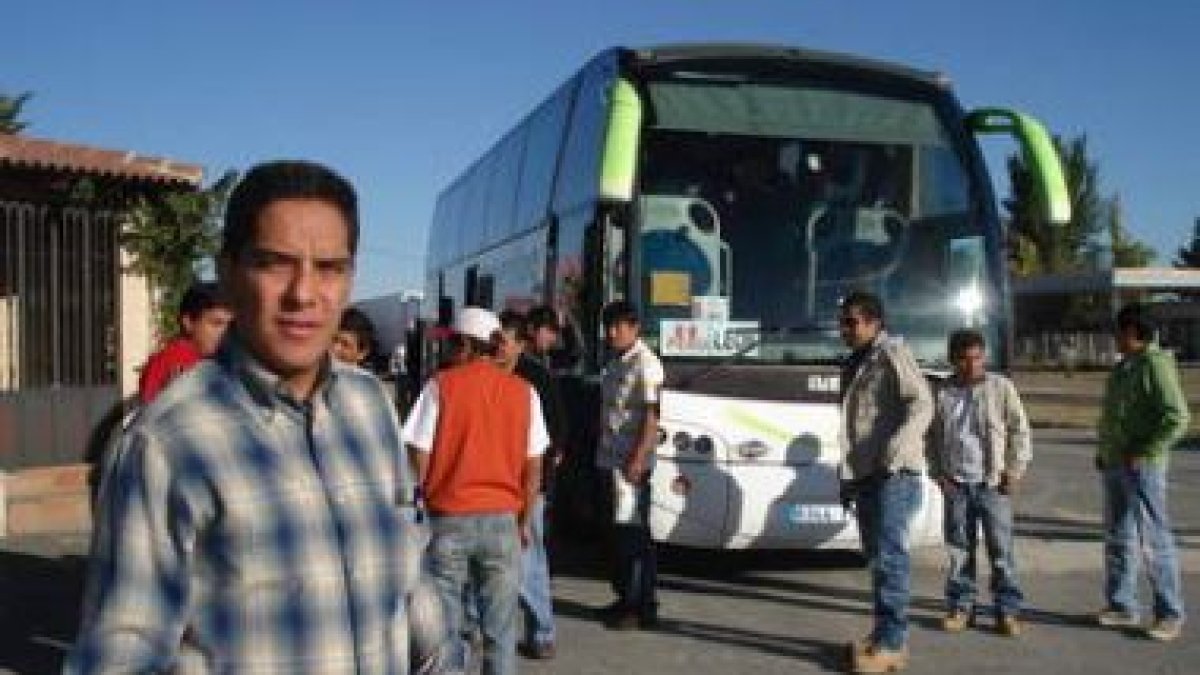 Enrique Morales durante un viaje con el Club Deportivo Peruanos en León.