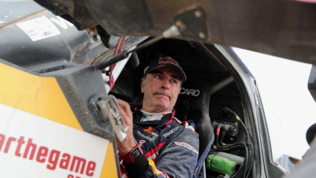 Carlos Sainz, en el Dakar.