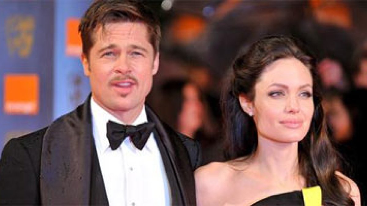 Los actores estadounidenses Brad Pitt  y Angelina Jolie.