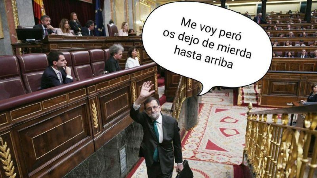 Uno de los memes de la moción de censura de Pedro Sánchez a Mariano Rajoy.