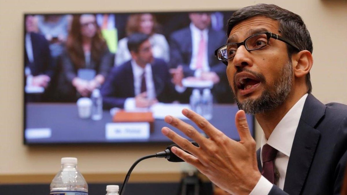 Sundai Pichai, en su comparecencia ante el Senado