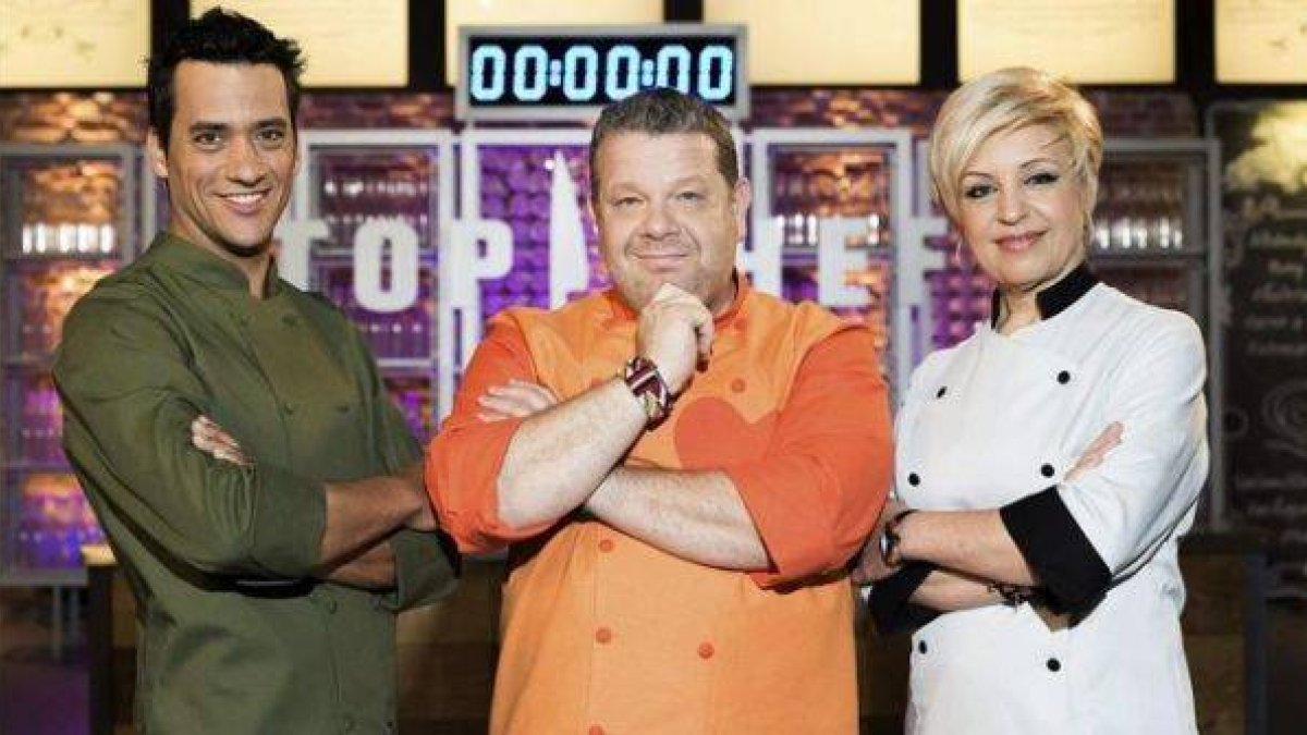 Yayo Daporta, Alberto Chicote y Susi Díaz forman el jurado de la segunda temporada del programa de A-3 'Top chef'.