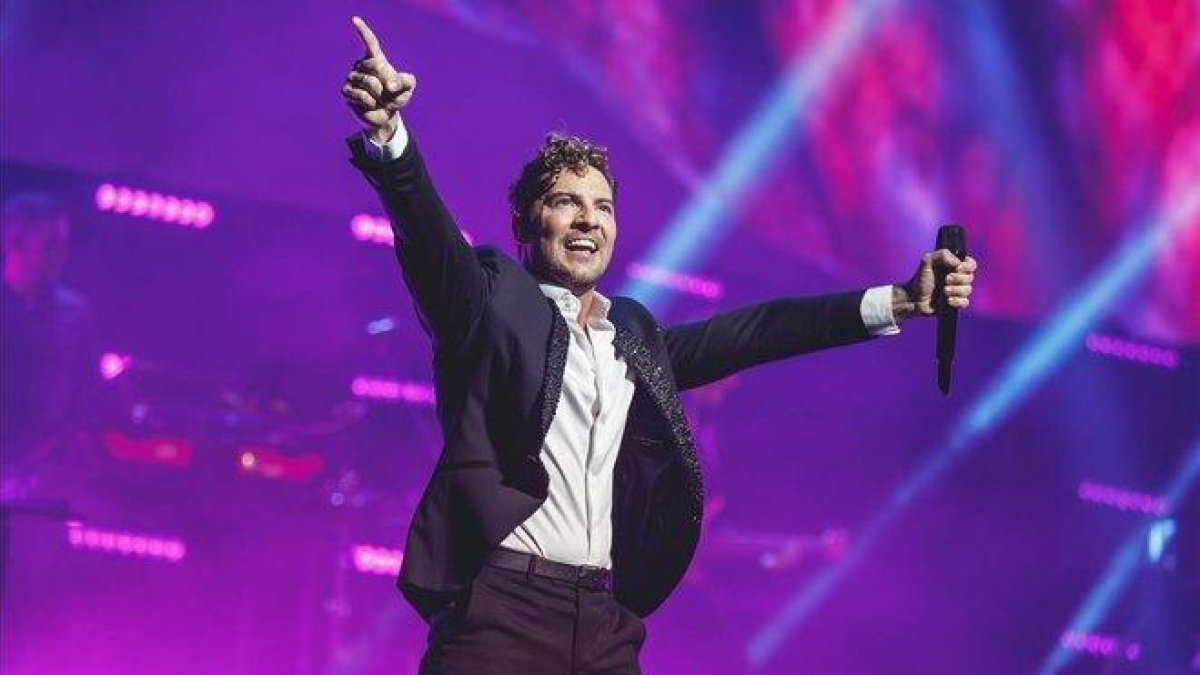 David Bisbal, en el concierto del pasado miércoles en el Teatro Real de Madrid, con motivo de su 40º aniversario.