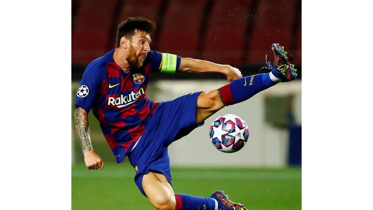 Leo Messi podrá jugar frente al Bayern en cuartos. ENRIC FONTCUBERTA
