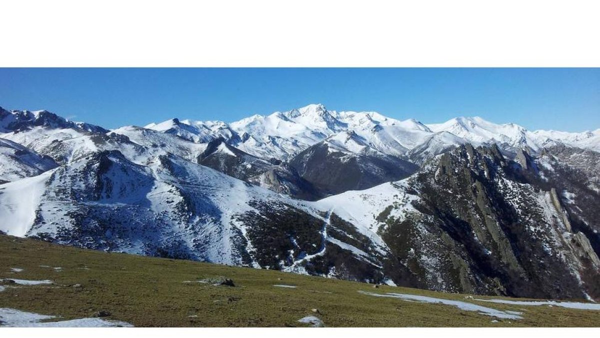 Terrenos donde se iba a construir la estación de esquí de San Glorio