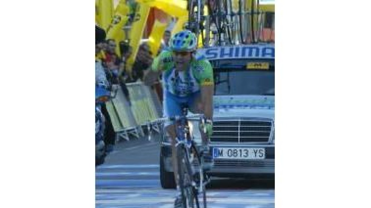 Santiago Botero ganó en la meta de León en la pasada Vuelta a España
