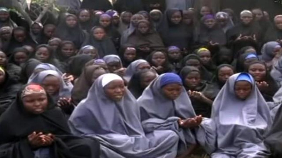 Imagen de algunas de las jóvenes secuestradas por Boko Haram en Chibok, en abril del 2014.