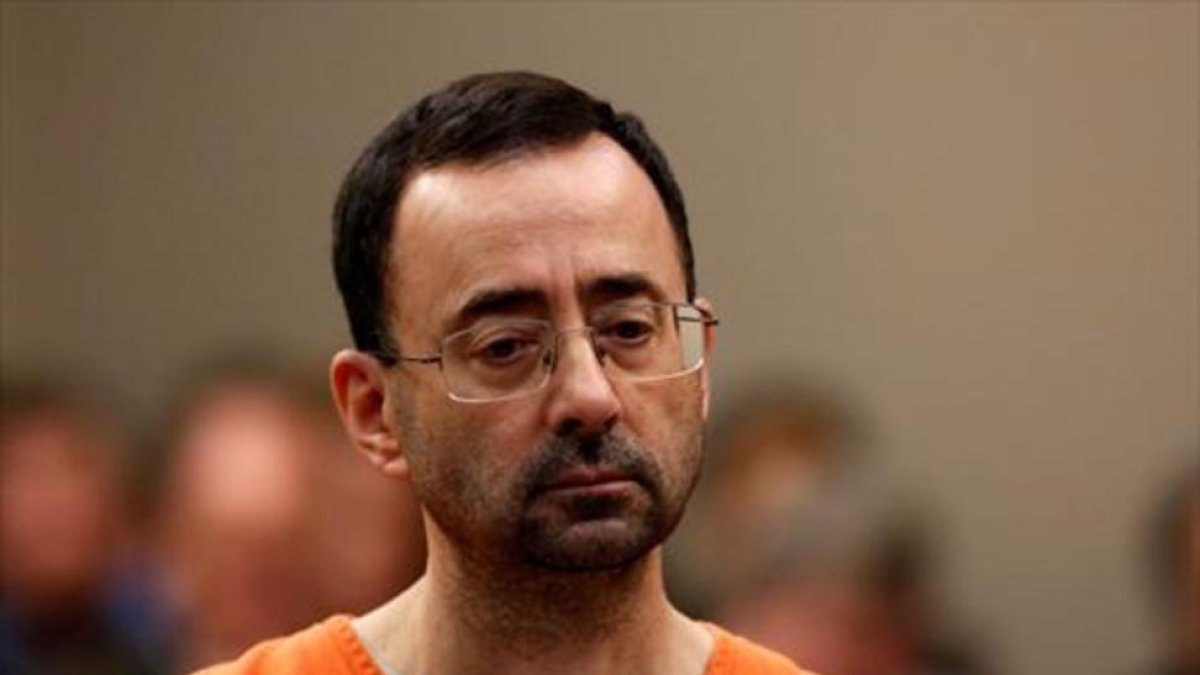 Larry Nassar, durante el juicio celebrado en Grand Rapids (Michigan), acusado de agredir sexualmente a 125 jóvenes gimnastas y pacientes.