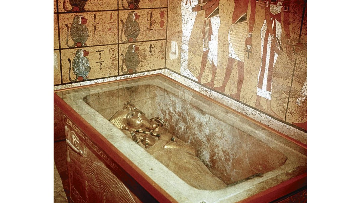 Sarcófago de Tutankamón, descubierto hace casi 100 años por Howard Carter. EFE