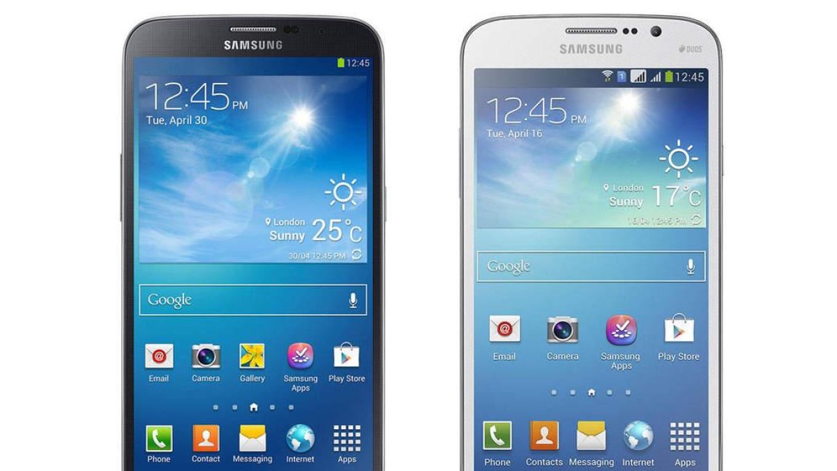 Imagen de los nuevos Samsung, de 5,8 y de 6,3 pulgadas.