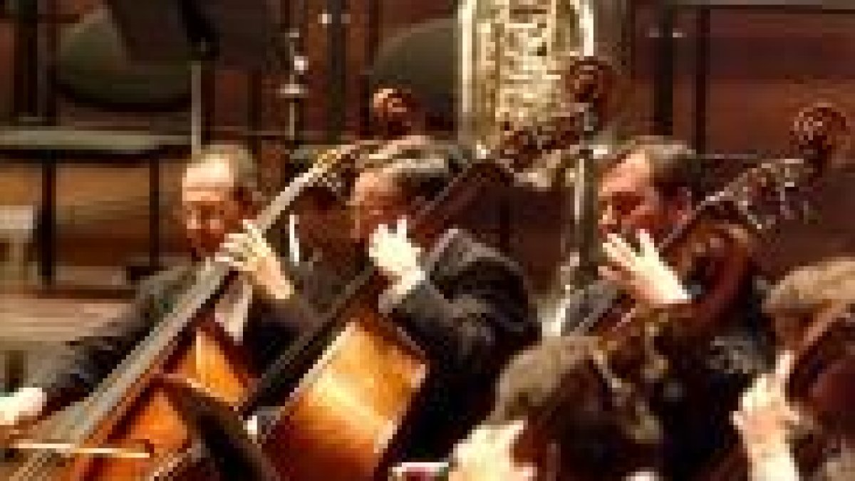 Un momento de la actuación de la Sinfónica de Euskadi