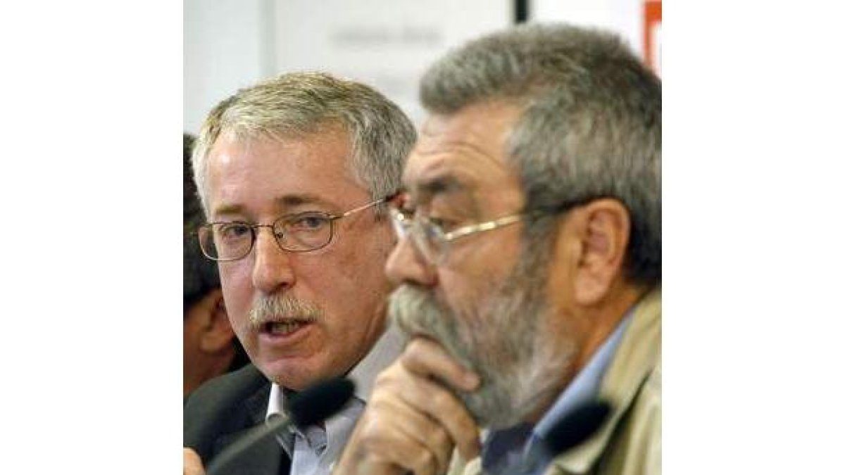 Ignacio Fernández Toxo y Cándido Méndez.