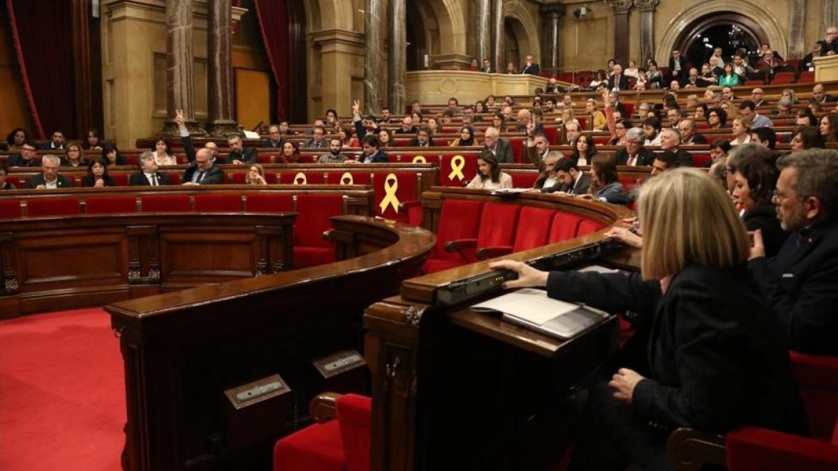 Pleno del Parlament.