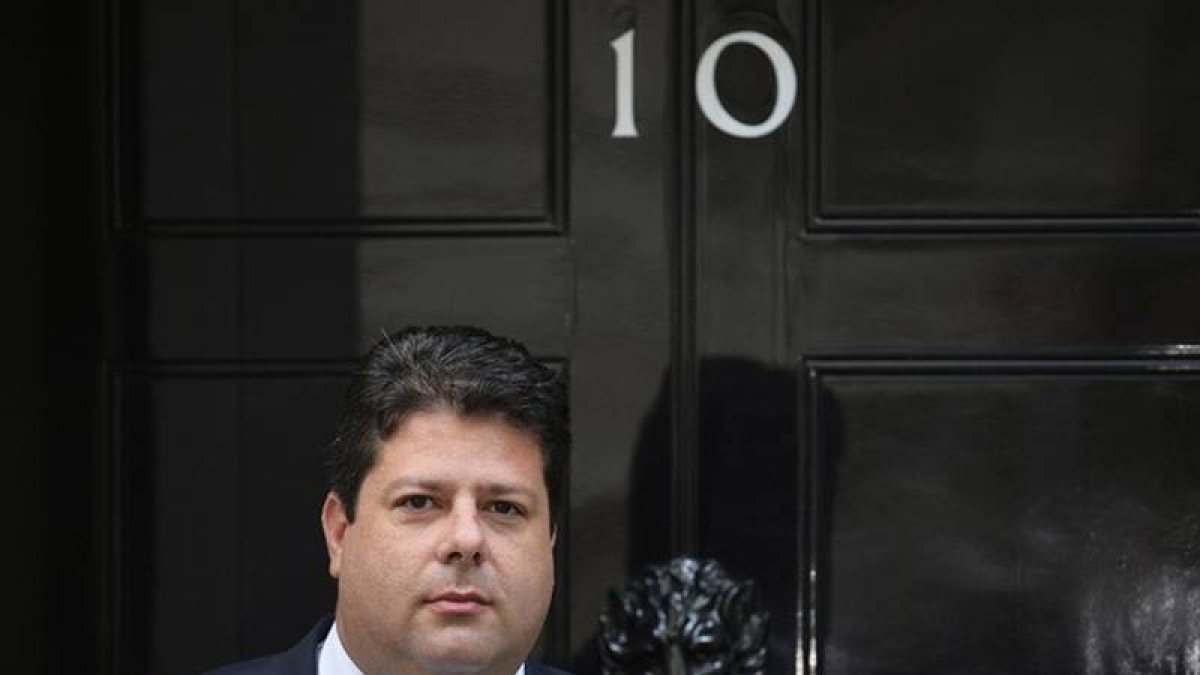 El ministro principal de Gibraltar, Fabián Picardo, a su llegada a Downing Street, el pasado 30 de agosto.