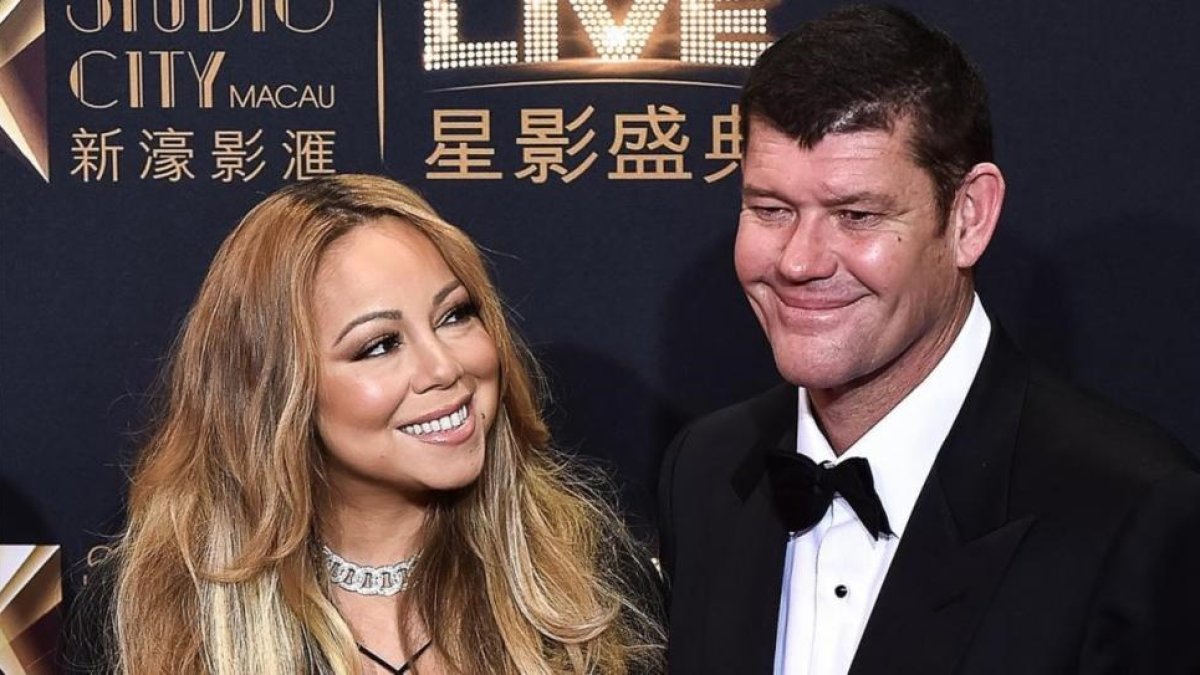 La cantante Mariah Carey y su exnovio, el multimillonario James Packer.