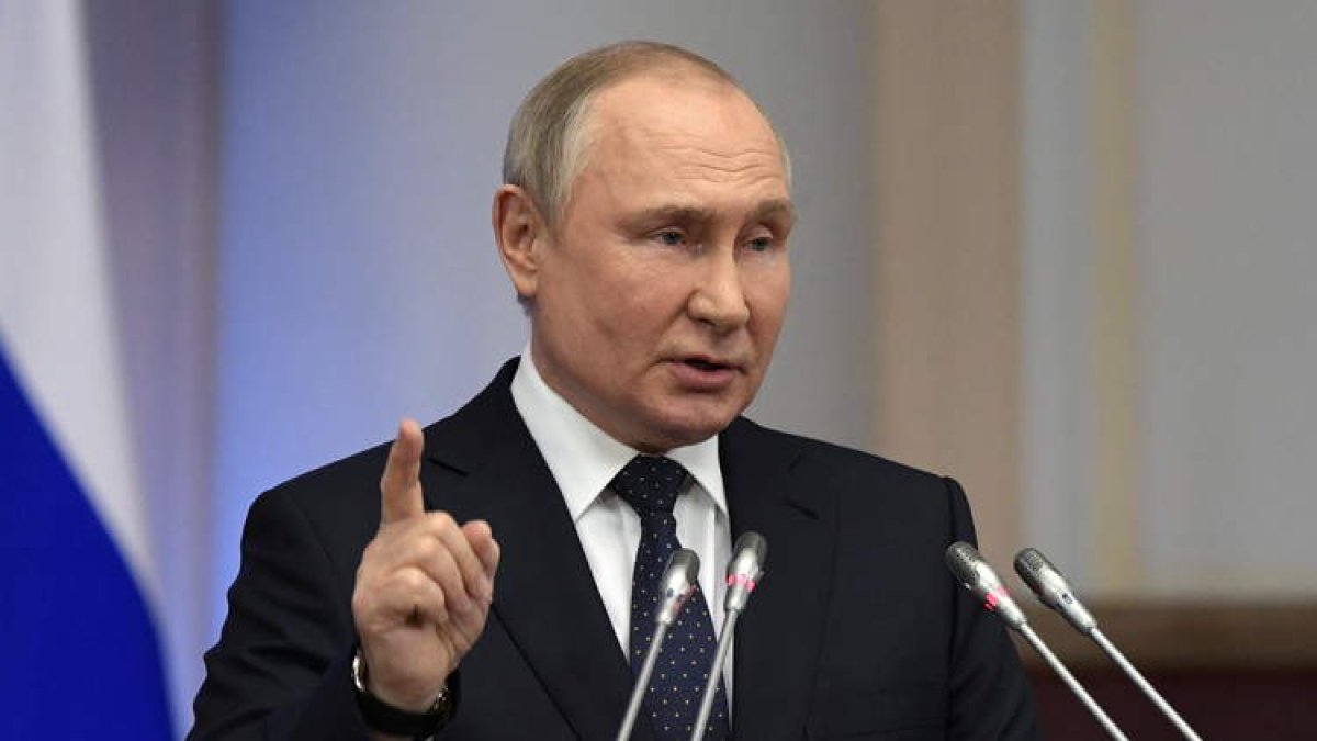 El presidente ruso, Vladimir Putin, ayer en una intervención ante la Duma. ALEXEI DANICHEV