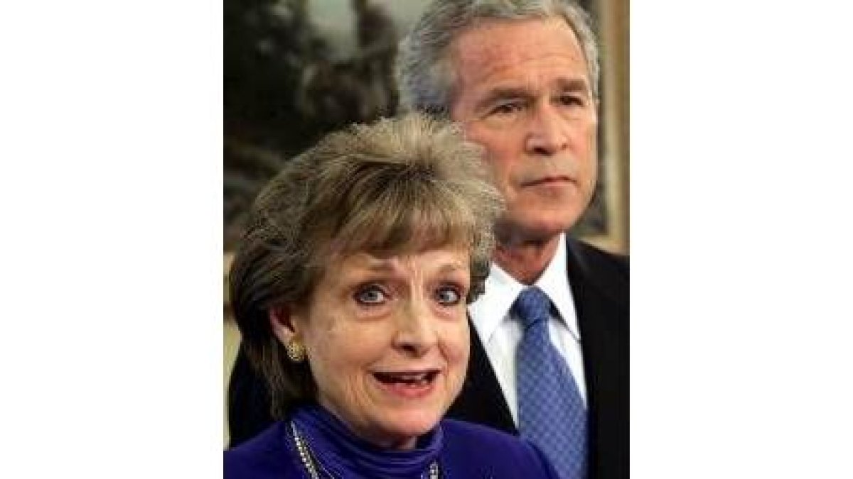 Miers y Bush, el pasado día 3 de octubre en la Casa Blanca