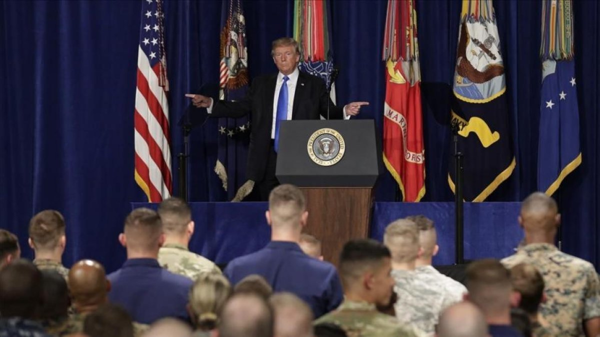 Trump anuncia su estrategia en Afganistán, el lunes 21 de agosto