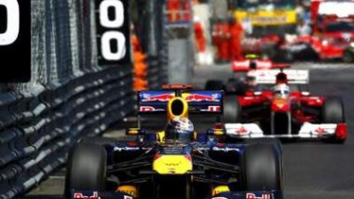 Vettel, por delante de Alonso, en las últimas vueltas del Gran Premio de Mónaco en las que el españo