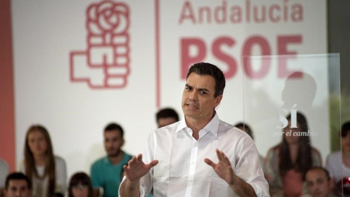 Pedro Sánchez, el pasado martes durante un acto en Jaén.