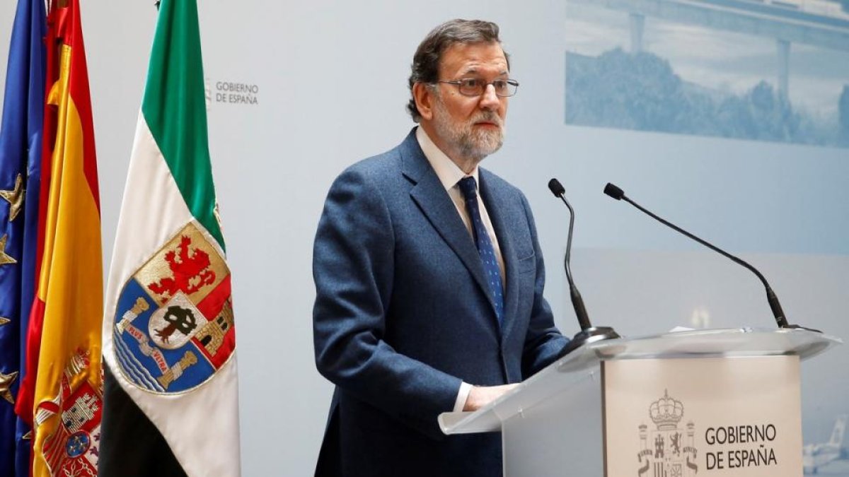 Mariano Rajoy, en Badajoz.