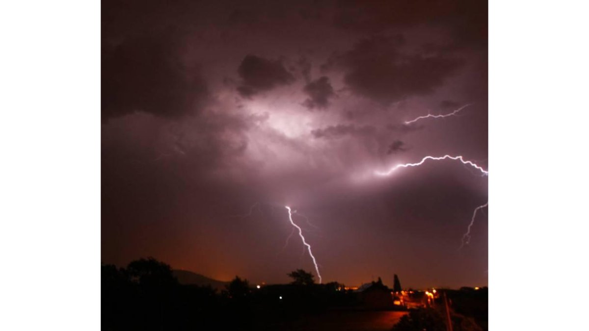 Tormenta sobre el Bierzo