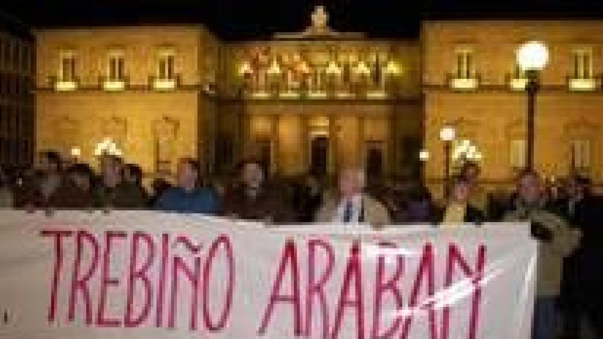 Imagen de archivo de una manifestación a favor de la integración del Condado de Treviño en Euskadi